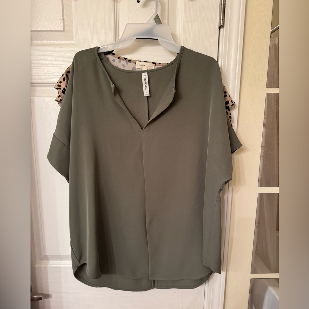 Olive top from Zenana Premium.
